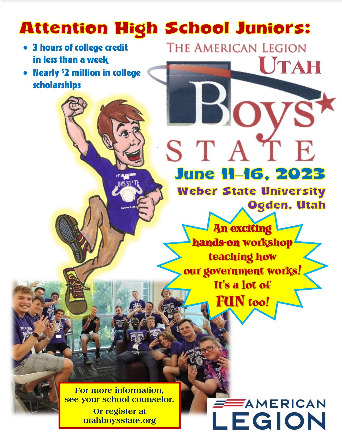 Utah Boys State Flyer 2023
